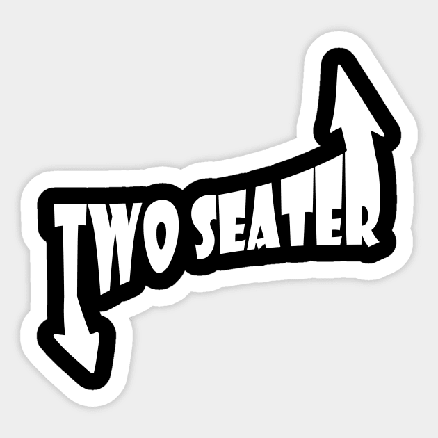 Two Seater Sticker by Horisondesignz